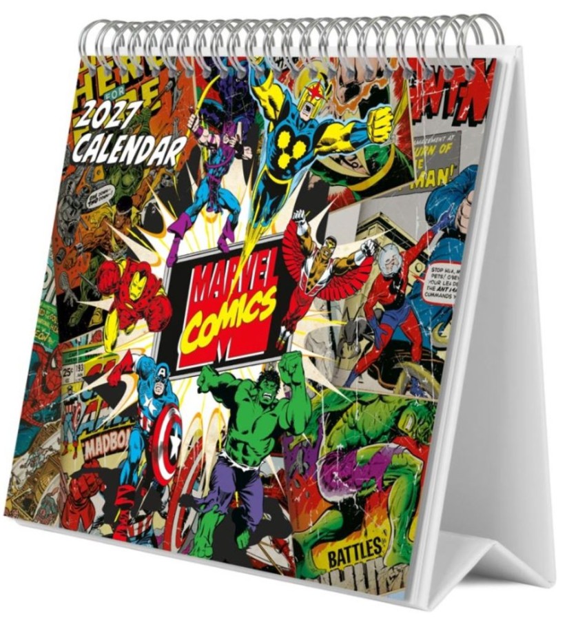 Kalendář 2027 Stolní - Komiks - 20 x 17 cm - Marvel