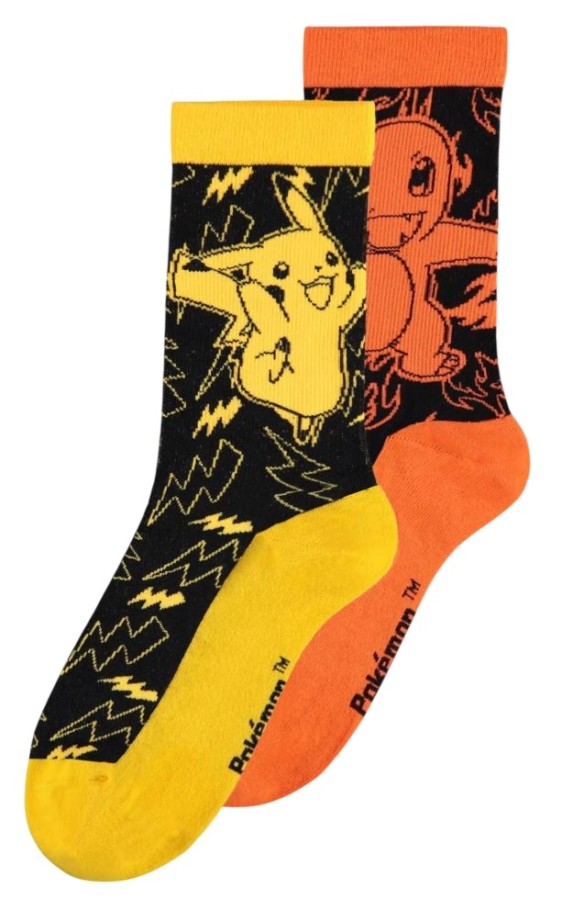 Ponožky Pánské - Sportovní - Set 2 Párů - EU 43-46 - Pokémon