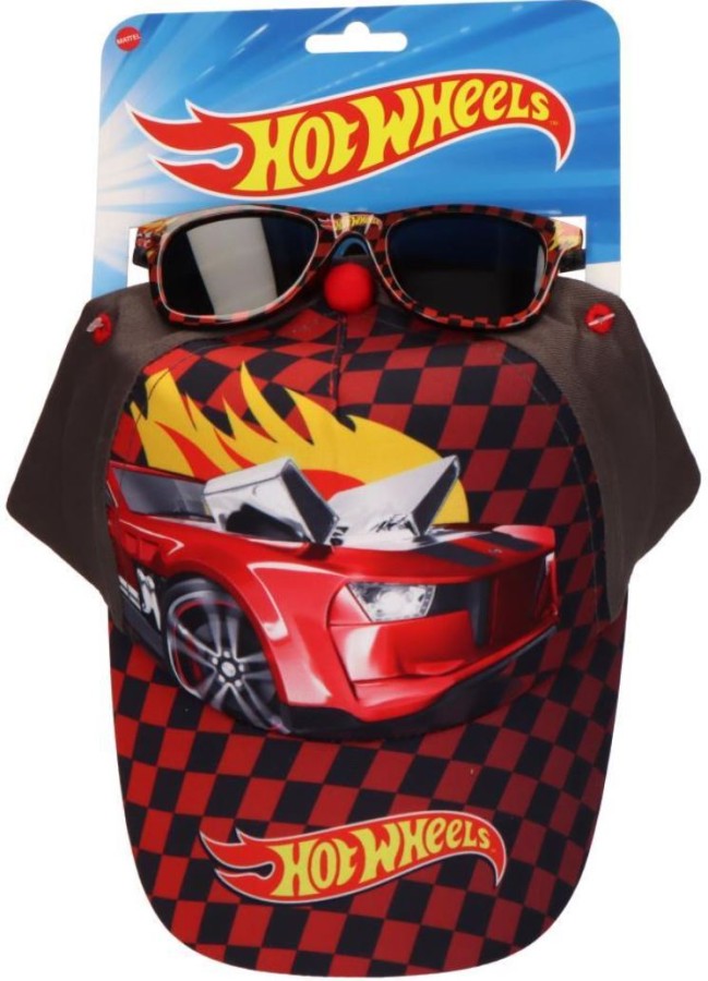 Čepice Kšiltovka Dětská S Brýlemi - Hot Wheels