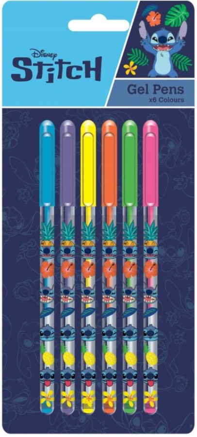 Gelové Pero - Set 6 Kusů - Disney