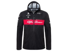 Alfa Romeo Racing pánská bunda s&nbsp;kapucí Rain official black F1 Team 2023