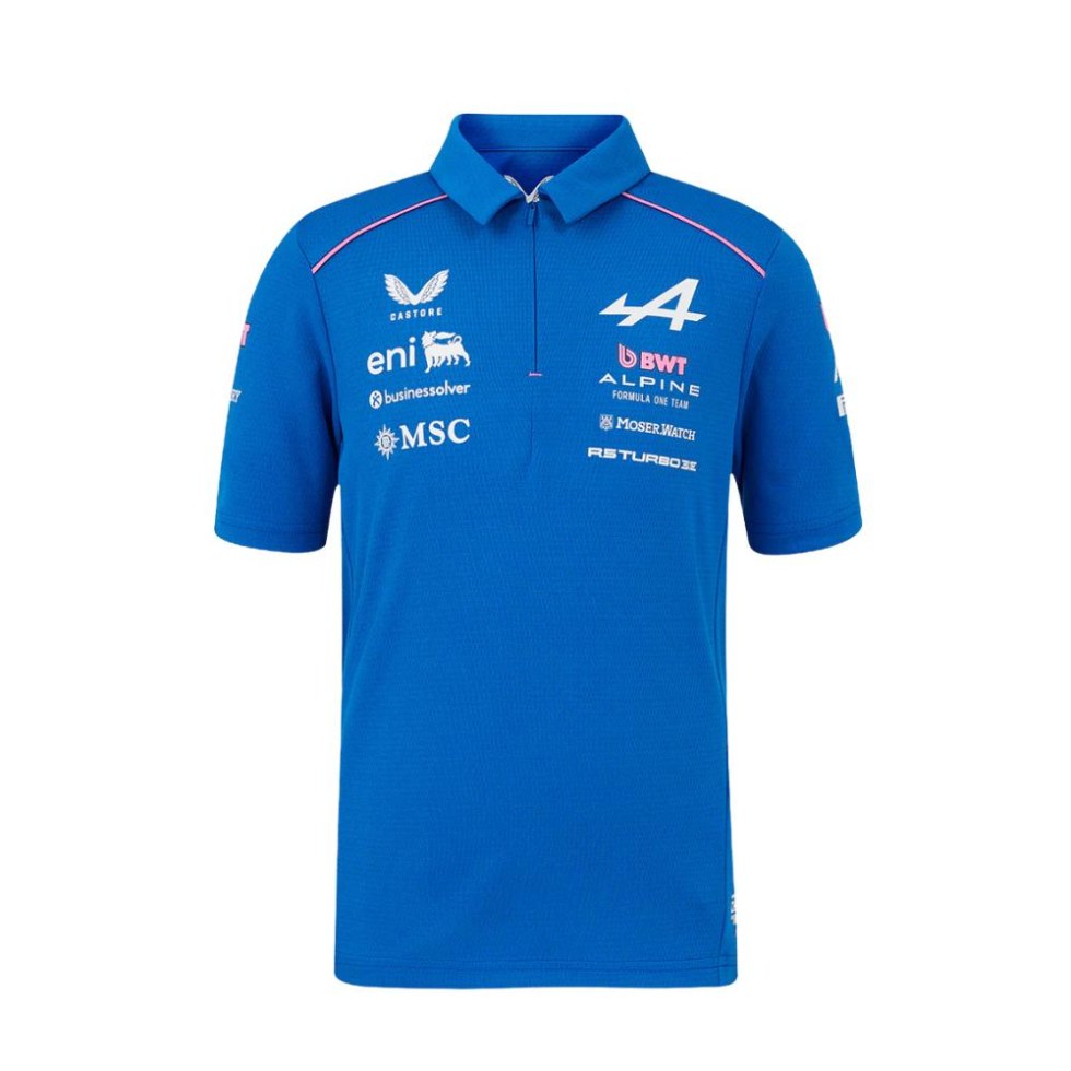 Alpine F1 2026 pánské týmové polo tričko modré - Alpine