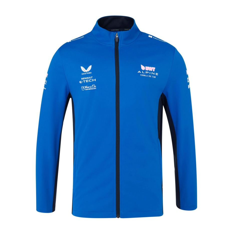 Alpine F1 pánská bunda softshell blue F1 Team 2025 - Alpine mikiny, bundy