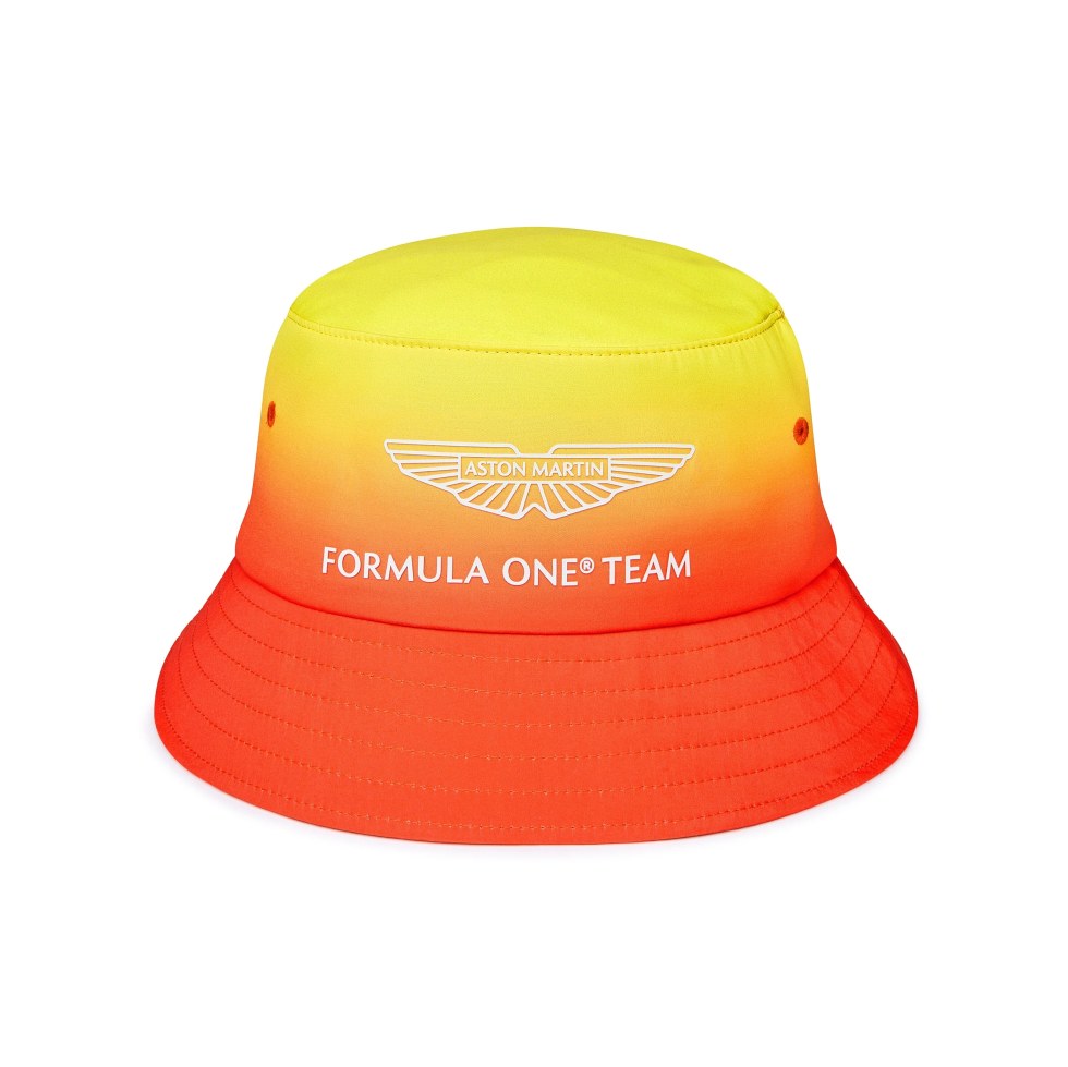 Aston Martin F1 2025 klobouk SE Barcelona GP Gradient Sunrise - Aston Martin