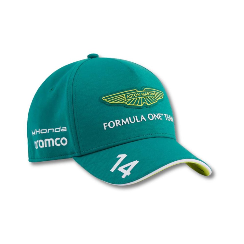 Aston Martin F1 2026 týmová kšiltovka Fernando Alonso #14 - zelená - Aston Martin