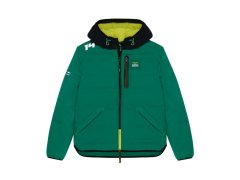 Aston Martin pánská bunda s kapucí Puffy Alonso green F1 Team 2025