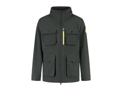 Aston Martin pánská bunda s kapucí Rain 6 pocket F1 Team 2025