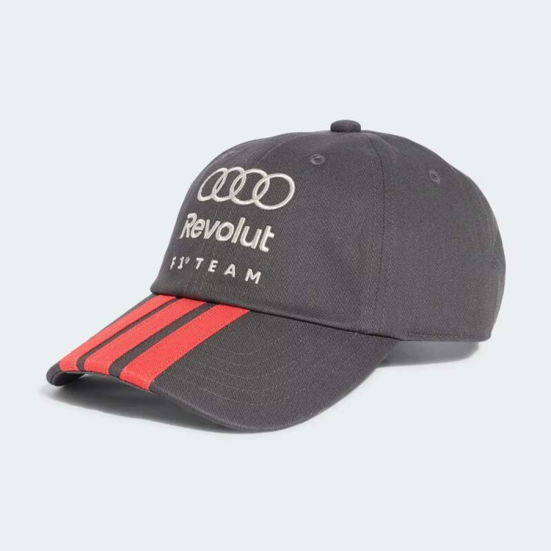 Audi F1 čepice baseballová kšiltovka DNA 3-Stripes grey F1 Team 2026 - Audi kšiltovky, čepice, rukavice