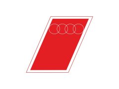 Audi F1 set samolepek 3 pcs logo 2026