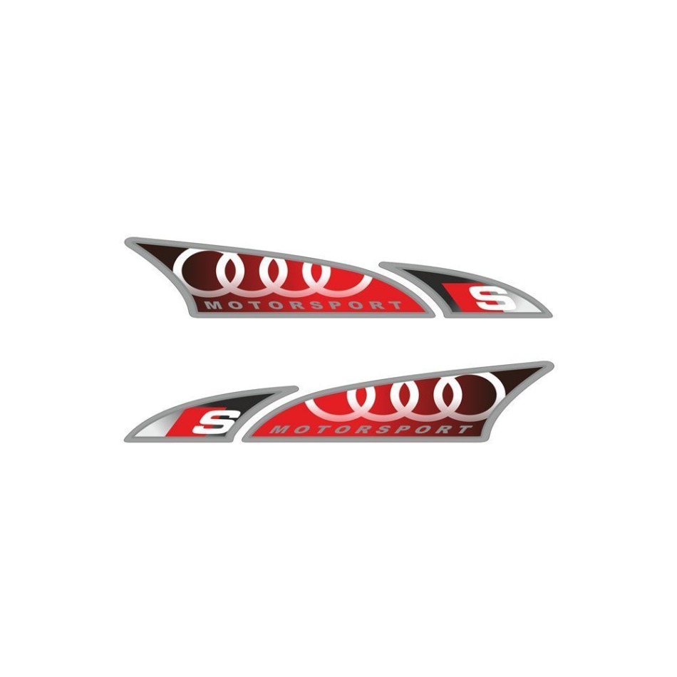 Audi F1 set samolepek 3D logo big 2026 - Audi ostatní suvenýry