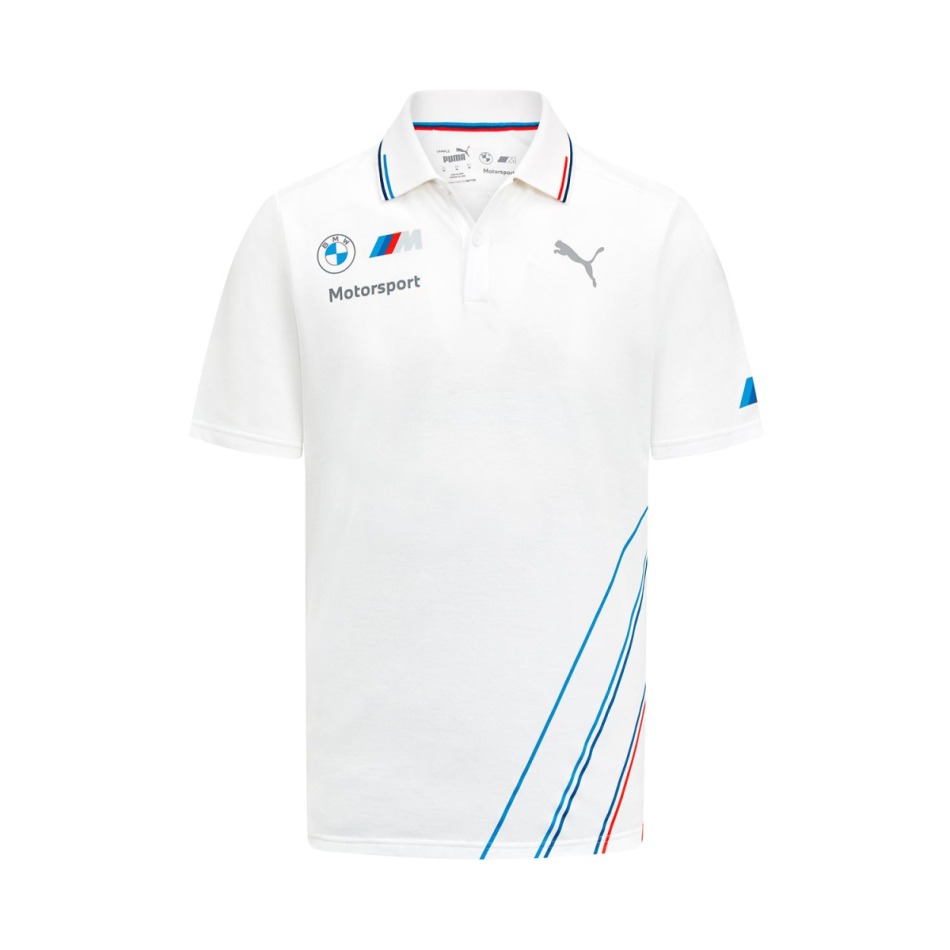 BMW Motorsport pánské polo tričko white 2023 - BMW trička, polo trička, košile