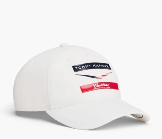 Cadillac F1 Team Cadillac F1 2026 kšiltovka Chevron Tommy Hilfiger bílá - Cadillac F1 Team Kšiltovky