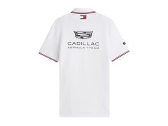 Cadillac F1 Team Cadillac F1 2026 pánské týmové polo tričko Tommy Hilfiger - bílé 2
