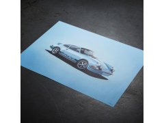 Porsche 911 RS - Blue - Colors of Speed Poster 2