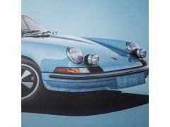 Porsche 911 RS - Blue - Colors of Speed Poster 3