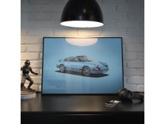 Porsche 911 RS - Blue - Colors of Speed Poster 5