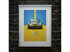 Automobilist Posters | Ferrari 250 GTO - Targa Florio - 1964 - Blue | Collector´s Edition 6