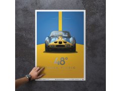 Automobilist Posters | Ferrari 250 GTO - Targa Florio - 1964 - Blue | Collector´s Edition 2