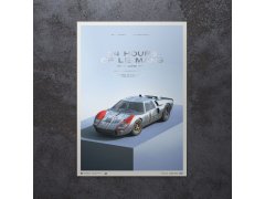 Automobilist Posters | Ford GT40 - P/1015 - 24H Le Mans - 1966 | Collector’s Edition 7