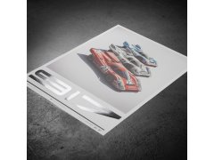 Automobilist Posters | Porsche 917 - Salzburg & Martini & Gulf - 24h Le Mans | Collector´s Edition 3