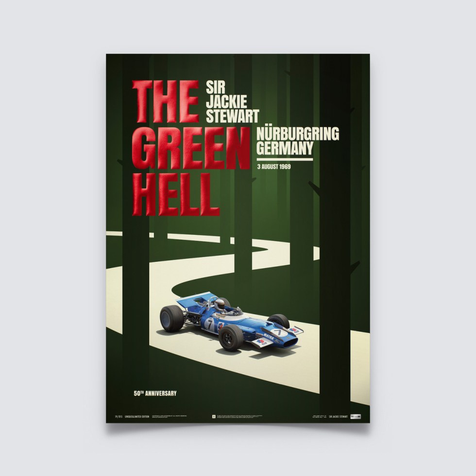 Matra MS80 - Sir Jackie Stewart - The Green Hell - Nürburgring GP - 1969 | Collectors Edition - Další zboží F1 Collector´s Edition