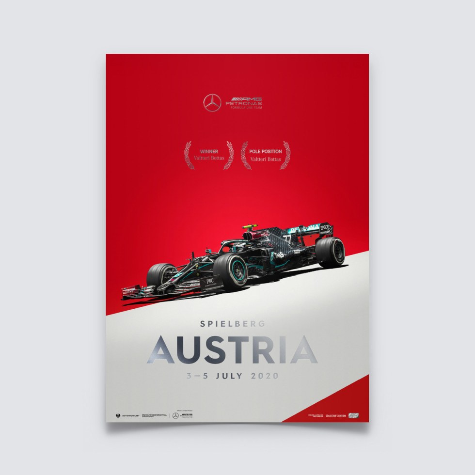 Mercedes-AMG Petronas F1 Team - Austria 2020 - Valtteri Bottas | Collectors Edition - Další zboží F1 Collector´s Edition