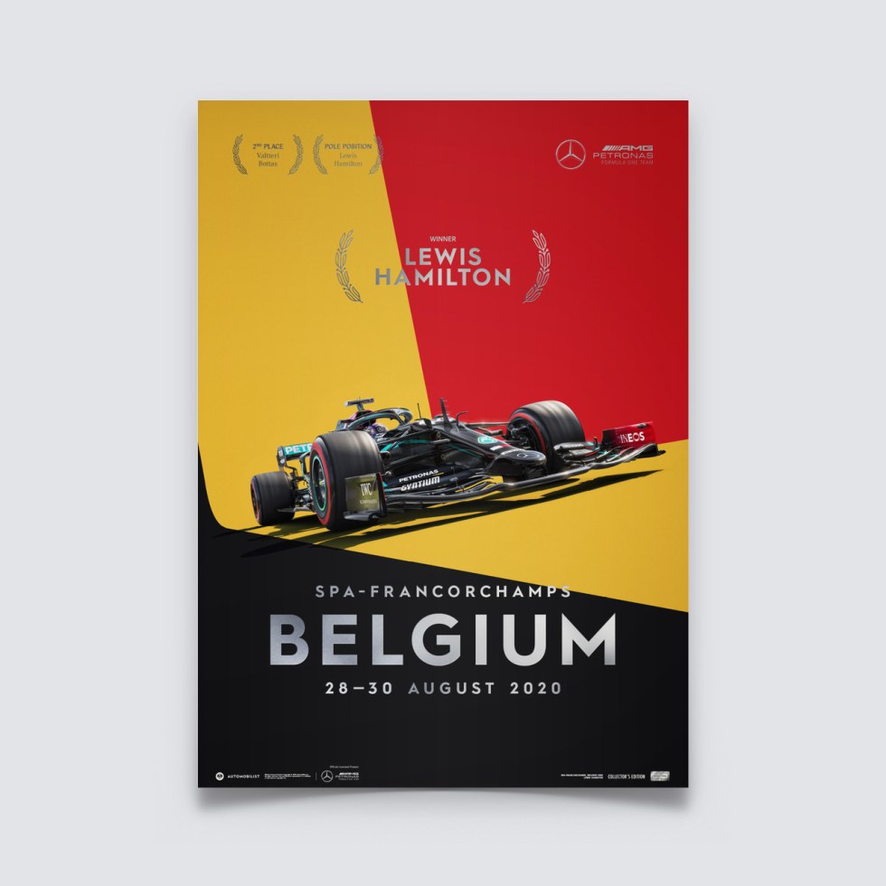 Mercedes-AMG Petronas F1 Team - Belgium 2020 - Lewis Hamilton | Collectors Edition - Další zboží F1 Collector´s Edition