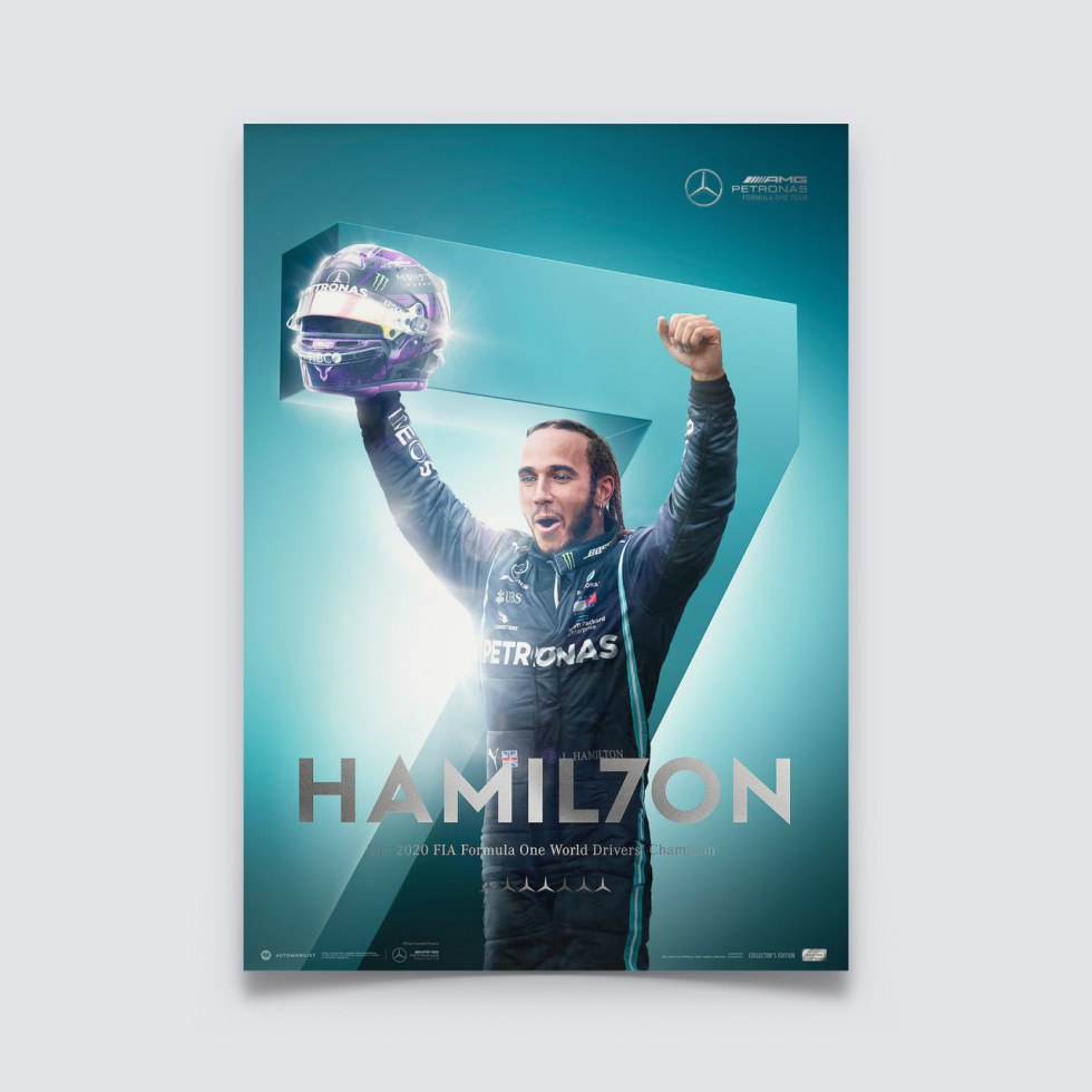 Mercedes-AMG Petronas F1 Team - HAMIL7ON - F1® World Drivers Champion 7th Title | Collectors Edition - Další zboží F1 Collector´s Edition