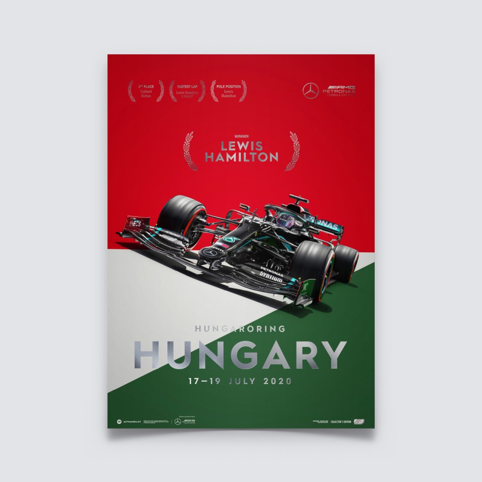 Mercedes-AMG Petronas F1 Team - Hungary 2020 - Lewis Hamilton | Collectors Edition - Další zboží F1 Collector´s Edition
