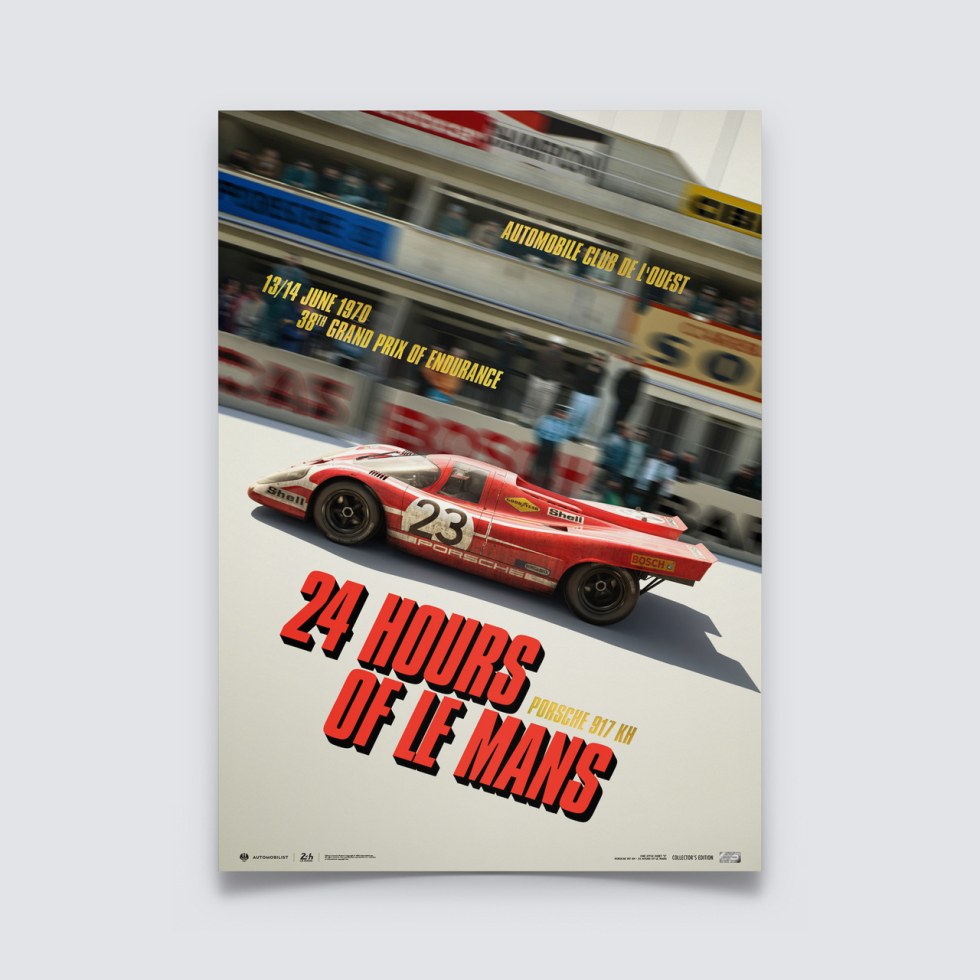 Automobilist Posters | Porsche 917 KH - Past - 24h Le Mans - 1970 | Collector´s Edition - Další zboží F1 Collector´s Edition