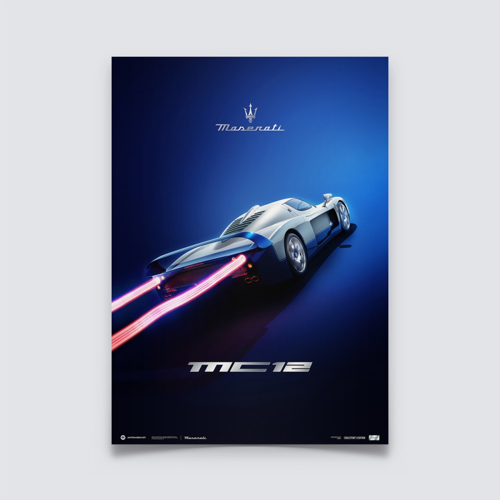 Automobilist Posters | Maserati MC12 - Night Rider - 2004 | Collector’s Edition - Další zboží F1 Collector´s Edition