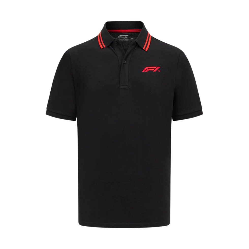 Formula 1 F1 2025 pánské polo tričko černé - Další zboží F1 Formula One Polo Trička