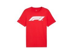 Formula 1 F1 pánské tričko ESS Logo - Puma červené