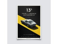 Automobilist Posters | Ferrari 250 GTO - Tour de France - 1964 - Silver | Limited Edition