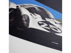 Automobilist Posters | Ferrari 412P - White - 24 hours of Le Mans - 1967 | Limited Edition 4