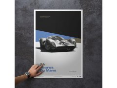 Automobilist Posters | Ferrari 412P - White - 24 hours of Le Mans - 1967 | Limited Edition 5