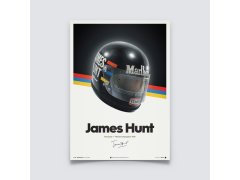 James Hunt - Helmet - 1976 - Poster