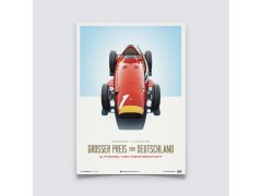 Automobilist Posters | Maserati 250F - Juan Manuel Fangio - German GP - Red | Limited Edition