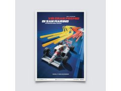 McLaren MP4/4 - Ayrton Senna - Blue - San Marino GP - 1988 - Poster