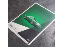 Automobilist Posters | Porsche 911 RS - 1973 - Green, Limited Edition of 911, 50 x 70 cm 3