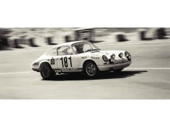 Automobilist Posters | Porsche 911R - Colours of Speed - Tour de France - 1969 - White | Unlimited Edition 8