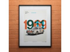 Automobilist Posters | Porsche 911R - Tour de France - 1969 - White | Limited Edition 2