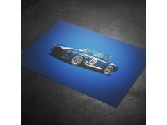 Automobilist Posters | Shelby-Ford AC Cobra Mk III - Colours of Speed - 1965 - Blue | Unlimited Edition 3
