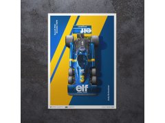 Automobilist Posters | Tyrrell P34 - Jody Scheckter - Swedish Grand Prix - 1976 | Limited Edition 7