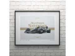 Automobilist Posters | Lotus 97T - Ayrton Senna - Tribute - Estoril - 1985 - Horizontal | Limited Edition 4