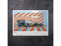 Automobilist Posters | McLaren x Gulf - Lando Norris - 2021 - Horizontal | Limited Edition 7