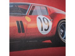 Automobilist Posters | Ferrari 250 GTO - Colours of Speed - 24 Hours of Le Mans - 1962 - Red | Unlimited Edition 4