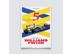 Automobilist Posters | Williams Racing - Red Five - F1® World Drivers´ & Constructors´ Champion - 1992 | Limited Edition