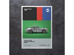 Automobilist Posters | Porsche 911 Carrera RSR 2.8 - 50th Anniversary - Targa Florio - 1973, Mini Edition, 21 x 30 cm 3