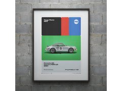 Automobilist Posters | Porsche 911 Carrera RSR 2.8 - 50th Anniversary - Targa Florio - 1973, Mini Edition, 21 x 30 cm 5